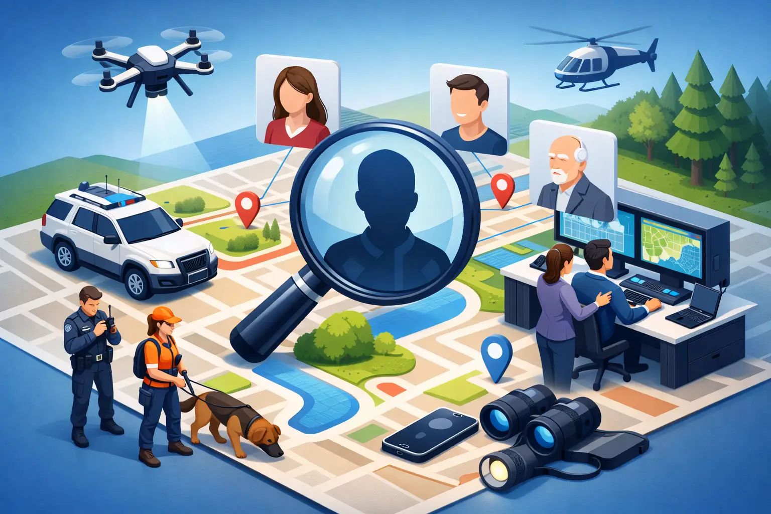 Εντοπισμός αγνοούμενων προσώπων στην πράξη