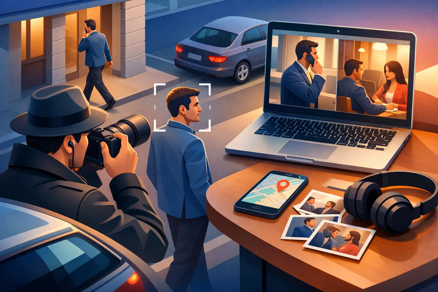 Παρακολούθηση προσώπου από ντετέκτιβ